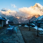 Coucher de soleil annapurna