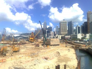 Hong Kong en construction
