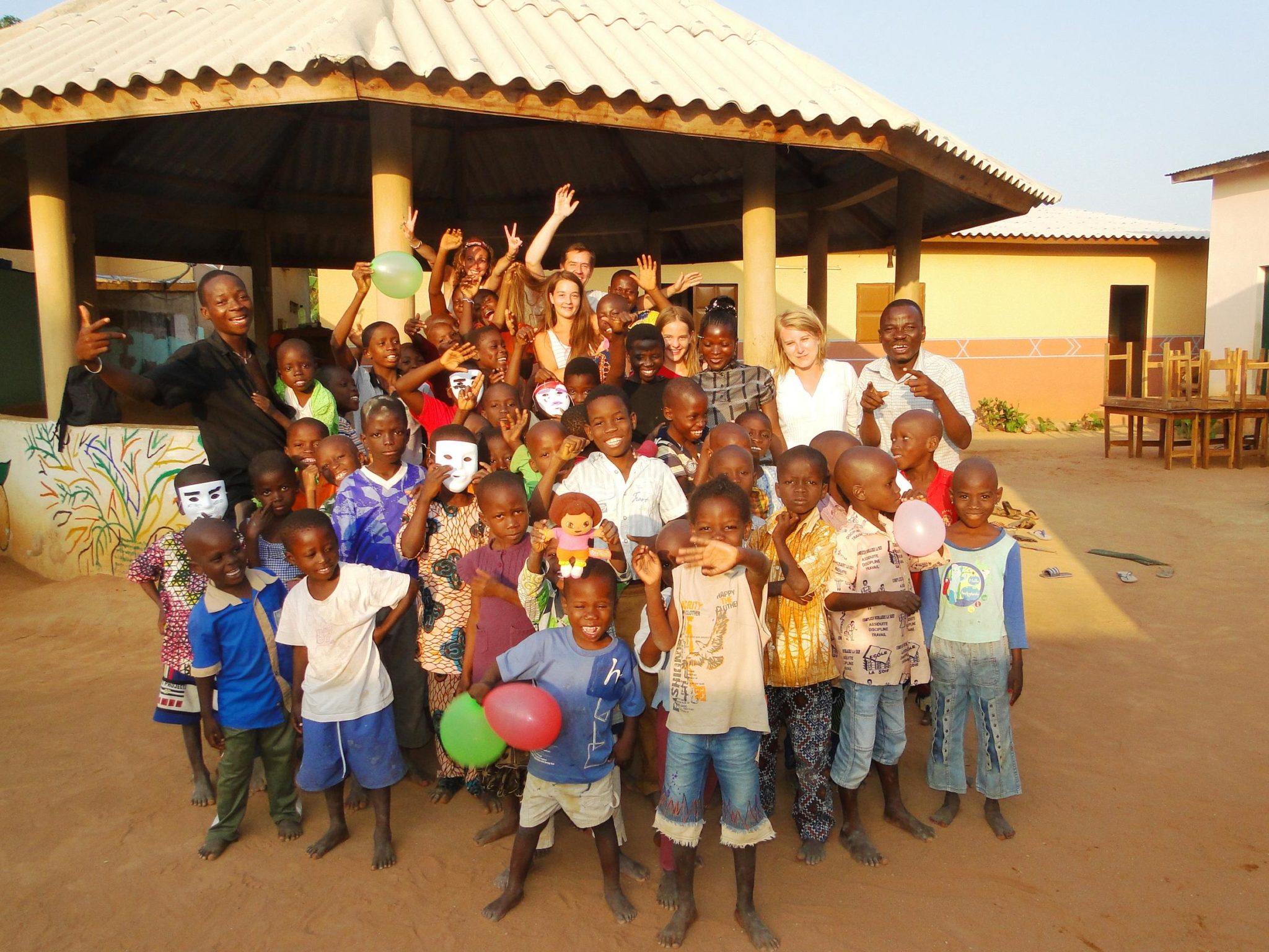Enfants d'un orphelinat en Afrique