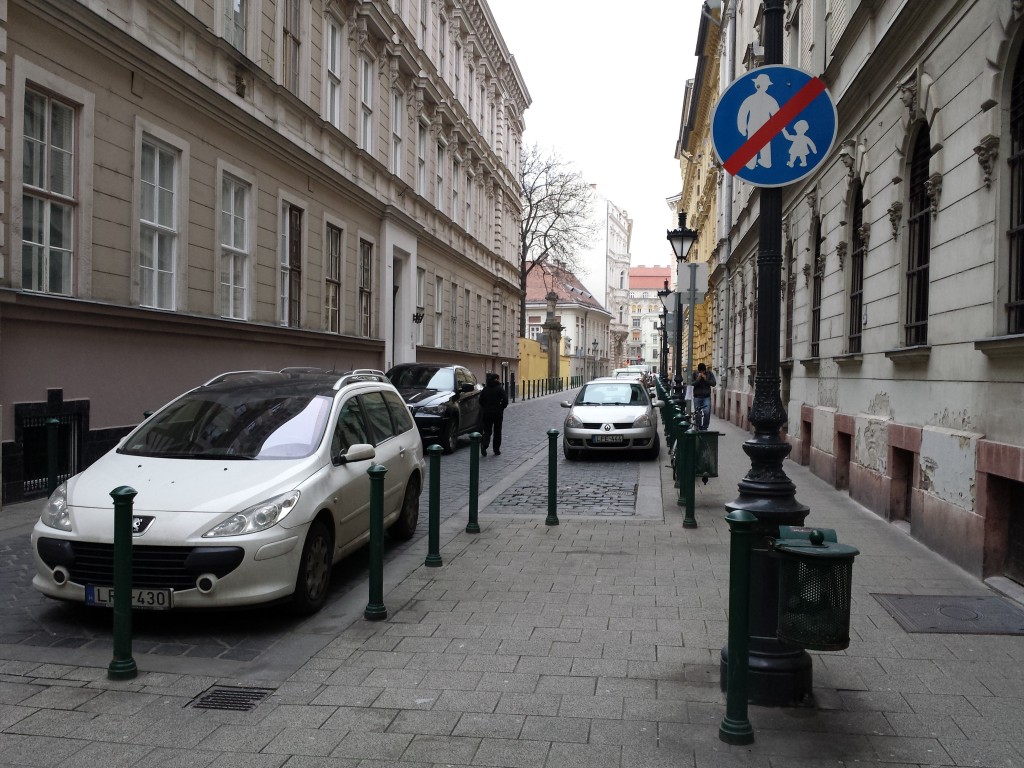 une rue de Budapest