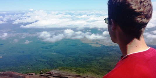 Au sommet du mont fuji