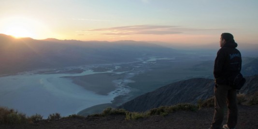 Coucher de soleil sur la Death Valley